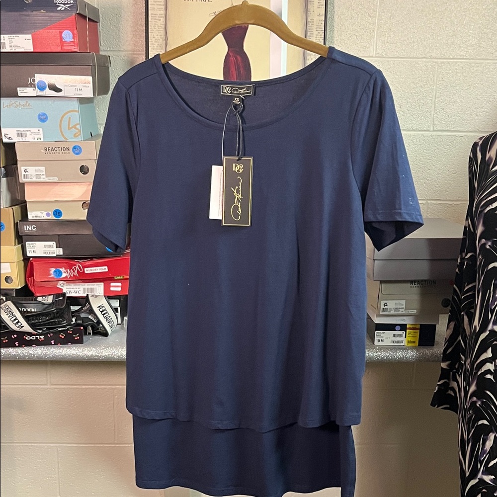 DC Dark Blue Women's Short Sleeve Top